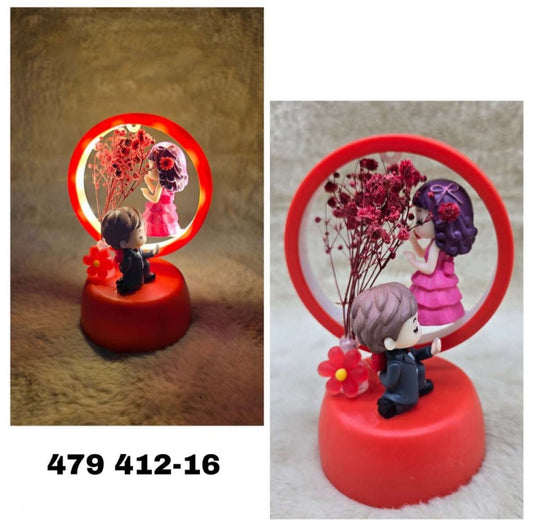 Roohsha: Beautiful Couple Lighting Showpiece With Flower