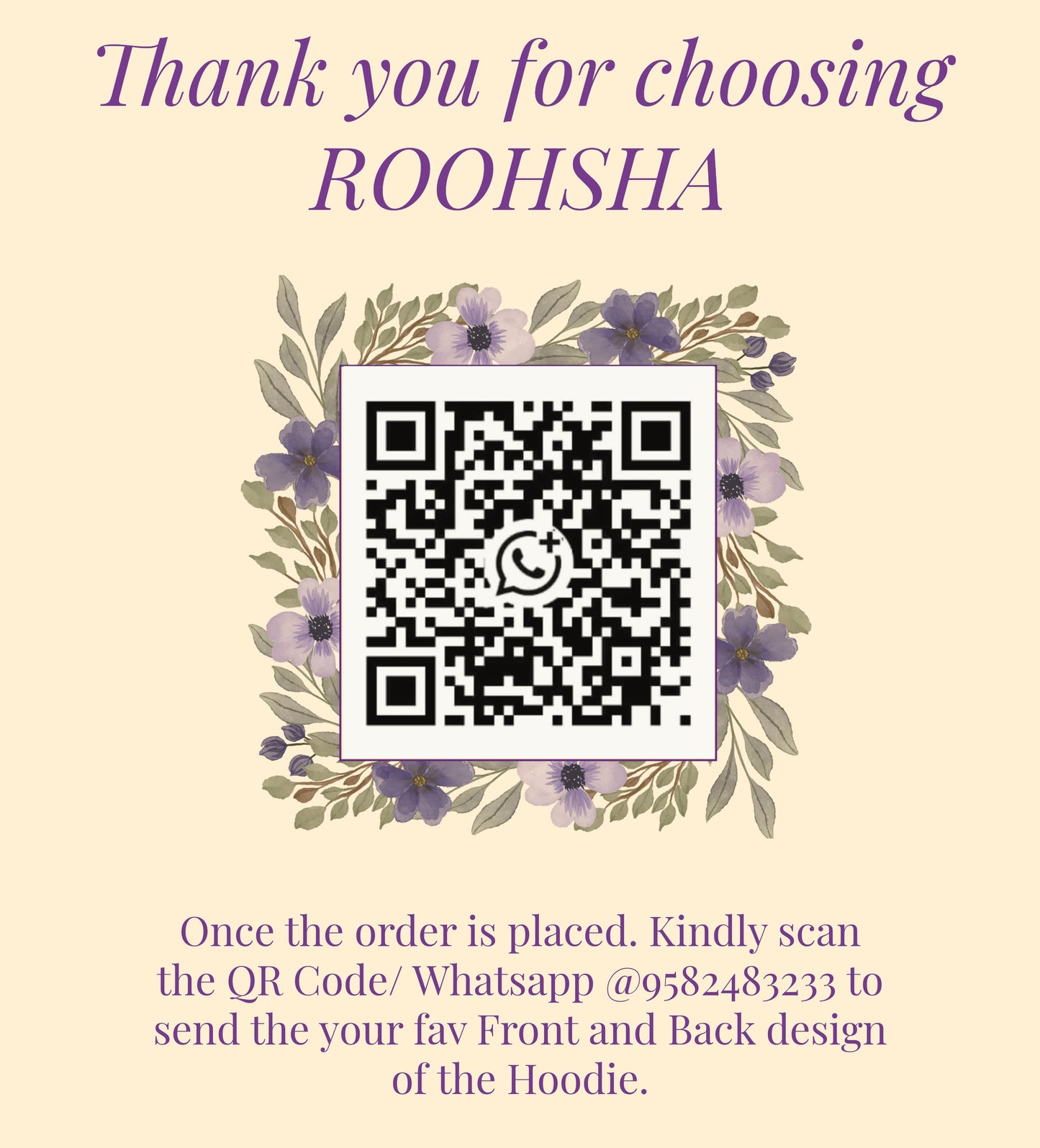 Roohsha original : Custom Hoodie