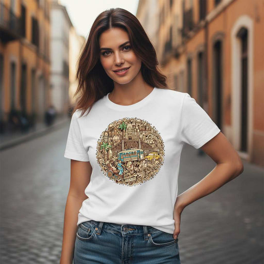 Roohsha original : Women Doodle TEE
