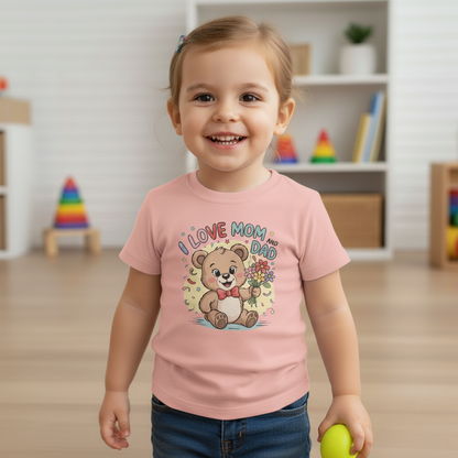 Roohsha original : Kids Love TEE : Baby Pink