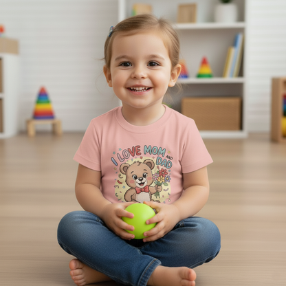 Roohsha original : Kids Love TEE : Baby Pink